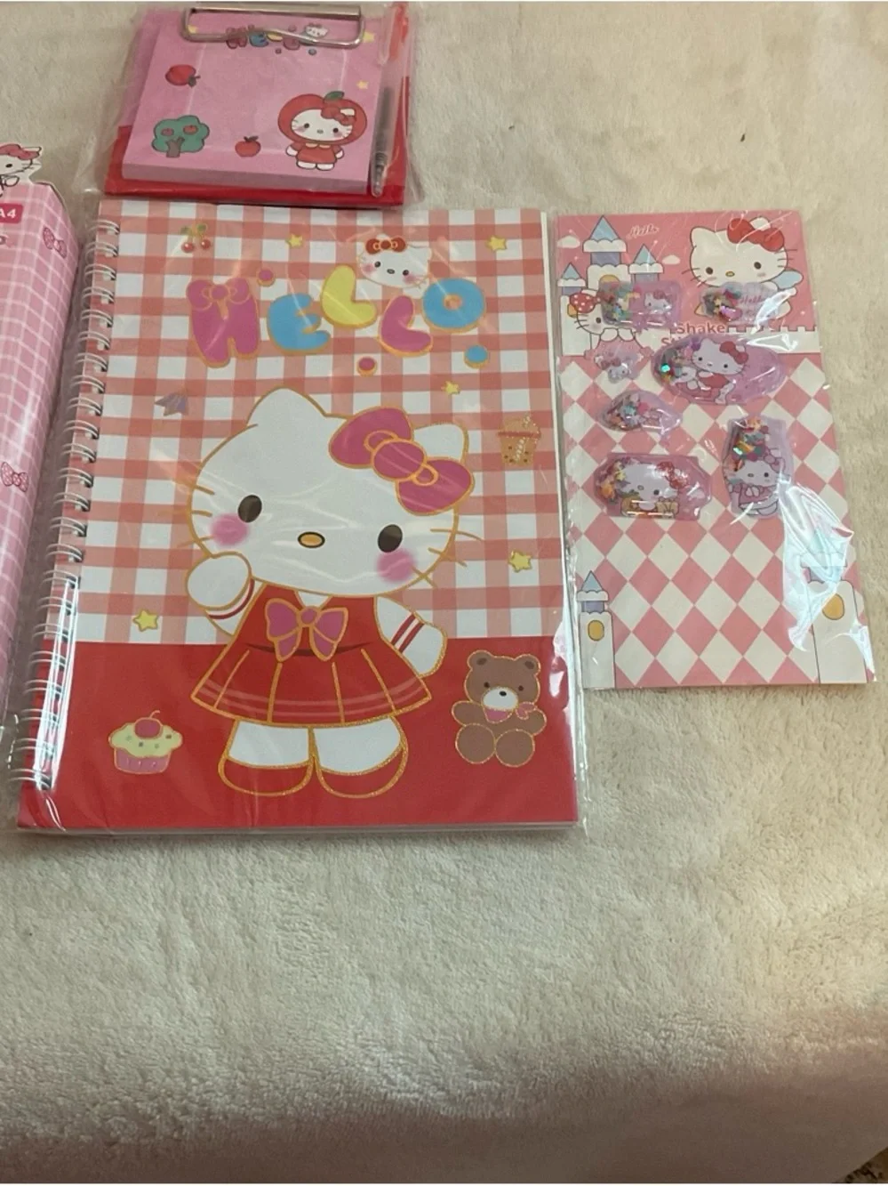 Hello Kitty Pink Red Stationery Set - Picture 3 of 4